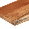 vidaXL Raft perete 80x30x3,8 cm dreptunghiular lemn acacia margine vie