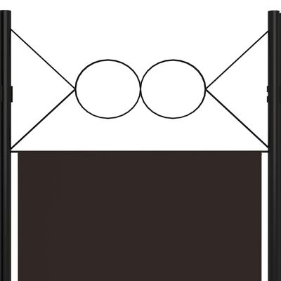vidaXL Paravan de cameră cu 4 panouri, maro, 160 x 180 cm