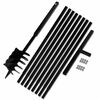vidaXL Burghiu de sol cu m&acirc;ner 180 mm cu tub prelungitor 9 m, oțel