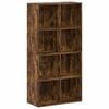vidaXL Bibliotecă/dulap, stejar fumuriu, 66x30x130 cm, lemn prelucrat