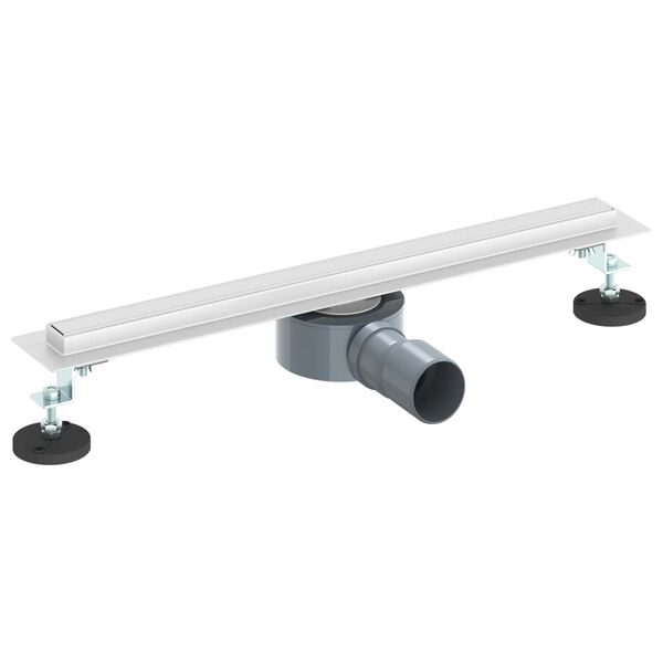 vidaXL Scurgere de duș la 360&deg; cu model subțire Argintiu 50 cm