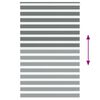 vidaXL Jaluzea tip zebra gri &icirc;nchis lățime țesătură 140,9 cm poliester