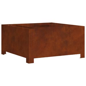 vidaXL Cuptor de foc Maro 60 x 60 x 30 cm Oțel rezistent de intemperii