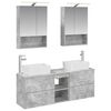 vidaXL Set de mobilier pentru baie 5 buc. Gri Beton