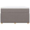 vidaXL Pat box spring cu saltea, taupe, 120x190 cm material textil