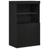 vidaXL Bufet LED Negru 60 x 37 x 100 cm Lemn prelucrat