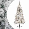 vidaXL Brad de Crăciun artificial cu glob 210 cm 300 LED-uri Alb cald