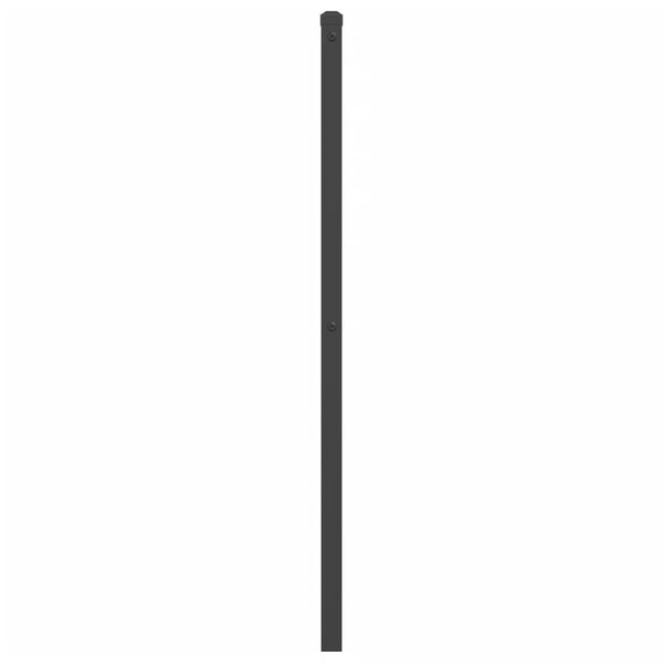 vidaXL Tăblie de pat de schimb metalică, negru, 140 cm