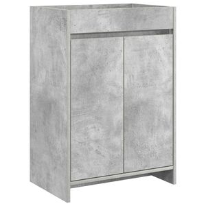 vidaXL Dulap sub chiuvetă pentru baie Gri Beton 56 x 37,5 x 81 cm