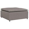 vidaXL Modul taburet modular pentru canapea, gri taupe, 100x100x48 cm