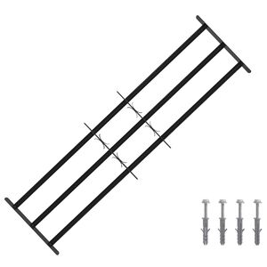 vidaXL Grilaj de Securitate pentru Feronerie cu 3 Bare &Icirc;ncuiate 3 pcs