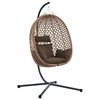vidaXL Scaun suspendat ou poliratan 104 x 100 x 191 cm Cafea