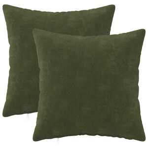 vidaXL Husă pentru pernă 2 pcs HEERLEN Verde 30 x 30 cm