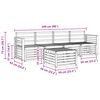 vidaXL Seturi de canapele natural Lemn Solid de Acacia
