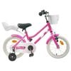 vidaXL Bicicletă pentru Copii 16 Inci pentru 4-6 ani Roz &icirc;nchis