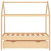 vidaXL Cadru pat copii, cu un sertar, 70x140 cm, lemn masiv de pin