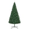 vidaXL Brad de Crăciun cu lumini decorative cu coarde Verde 400 cm PVC