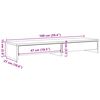 vidaXL Suport monitor cu sertare, alb, 100x27x15 cm, lemn stratificat
