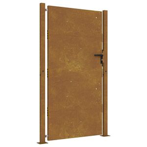 vidaXL Poartă de grădină 100x175 cm, oțel Corten