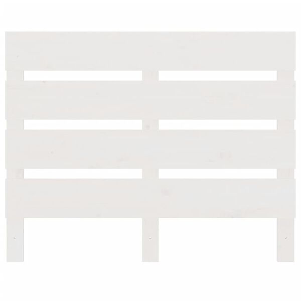 vidaXL Tăblie de pat, alb, 90x3x80 cm, lemn masiv de pin