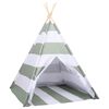 vidaXL Cort pentru copii Dungi Gri și alb 120 x 120 x 150 cm