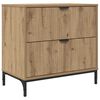 vidaXL Noptieră stejar artizanal 63.5 x 36 x 61 cm Lemn prelucrat
