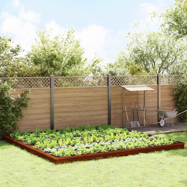 vidaXL Garduri pentru melci 20 pcs Ruginit