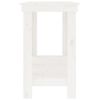 vidaXL Banc de lucru, alb, 140x50x80 cm, lemn masiv pin