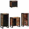 vidaXL Set de mobilier pentru baie 4 buc. Multicolor și negru