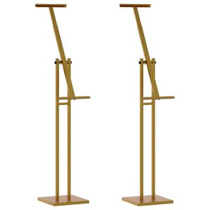 vidaXL Panouri pentru T&acirc;rguri 2 buc. Auriu 26,5 x 26,5 x 150 cm Oțel