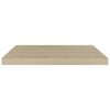 vidaXL Rafturi de perete suspendate, 2 buc., stejar 60x23,5x3,8 cm MDF