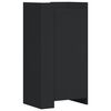 vidaXL Pantofar, negru, 52x37,5x100 cm, lemn prelucrat