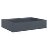 vidaXL Chiuvetă antracit 50x38x11cm conglomerat turnat mineral/marmură