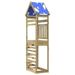 vidaXL Turn de joacă Maro 52,5 x 85 x 265 cm Lemn impregnate solid