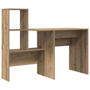 vidaXL Birou Stejar Artizanal Lemn prelucrat 131,5 x 50 x 106,5 cm