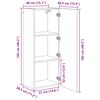 vidaXL Cabinet TV Pe perete 4 pcs Lemn Vechi Lemn compozit
