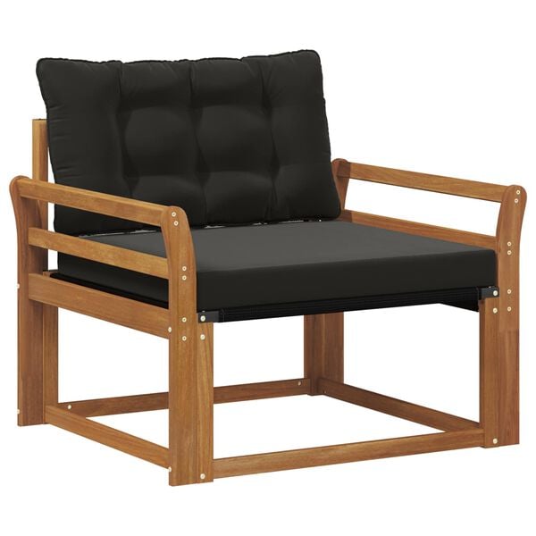 vidaXL Set de canapele de exterior Lemn solid de Acacia și Textilene