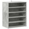 vidaXL Pantofar, gri beton, 60x35x70 cm, PAL