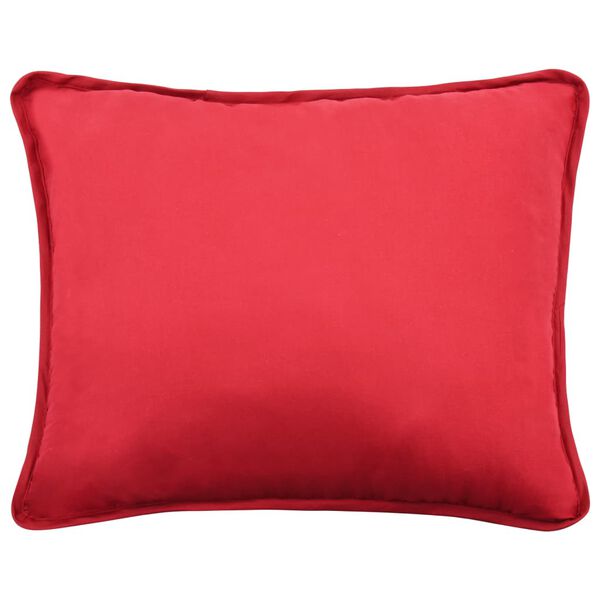 vidaXL Set pilotă iarnă 3 piese vișiniu 240x220/60x70 cm textil