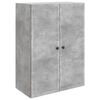 vidaXL Dulap montat pe perete Gri Beton 66 x 34,5 x 90 cm