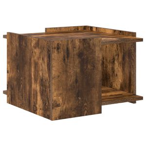 vidaXL Masă de cafea Stejar fumuriu 50,5 x 50 x 33 cm Lemn prelucrat