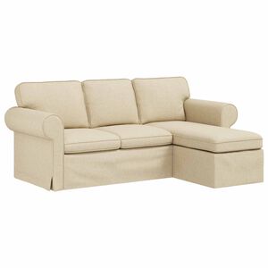 vidaXL Canapea Crem 195 x 138 x 80 cm țesătură