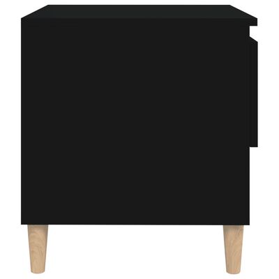 vidaXL Noptiere, 2 buc., negru, 50x46x50 cm, lemn prelucrat