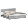 vidaXL Pat cu storage cu sertar Gri Sonoma 200 x 200 cm Lemn prelucrat