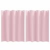 vidaXL Perdele Opaque cu Inel 2 buc. Roz bebe 140 x 140 cm Poliester