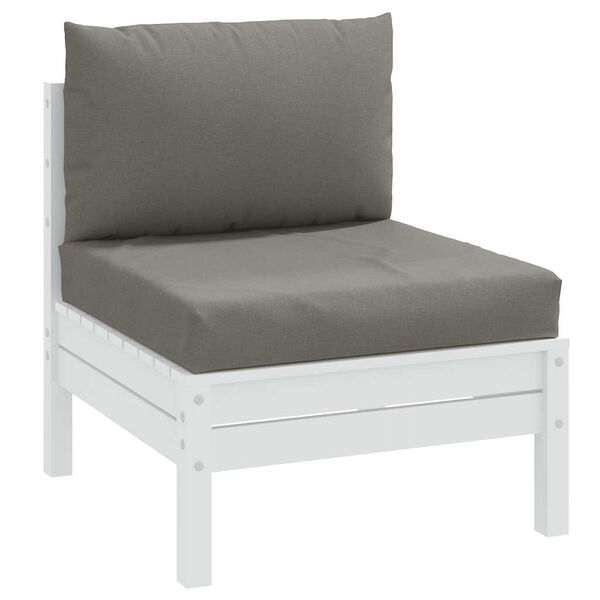 vidaXL Perne de paleți, 2 buc., melanj gri &icirc;nchis, material textil