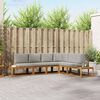 vidaXL Set de canapele de exterior 6 Bucată Gri natural și deschis