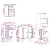 vidaXL Set de Mobilier pentru Baie 4 pcs Maro 114 x 43 x 73.5 cm
