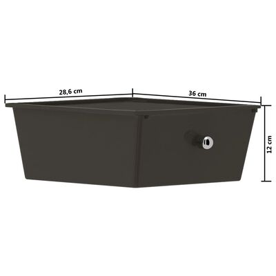 vidaXL Cărucior de depozitare mobil cu 4 sertare, negru, plastic