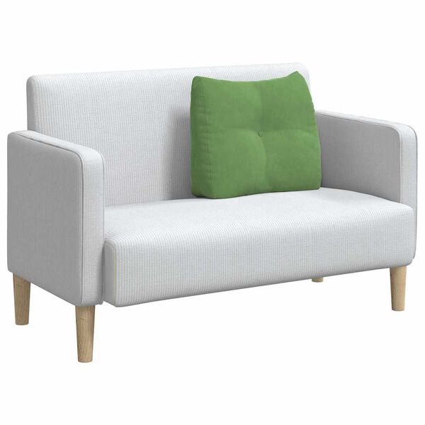 vidaXL Perna pentru spate Verde deschis 60 x 24 x 50 cm Catifea